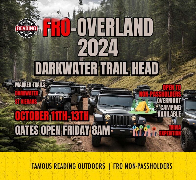 FRO-Overland Non-Passholders | October 11-13, 2024 | Darkwater Trail Head | Gates Open Friday 8am