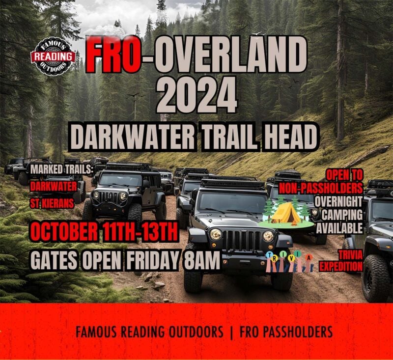 FRO-Overland Passholders | October 11-13, 2024 | Darkwater Trail Head | Gates Open Friday 8am