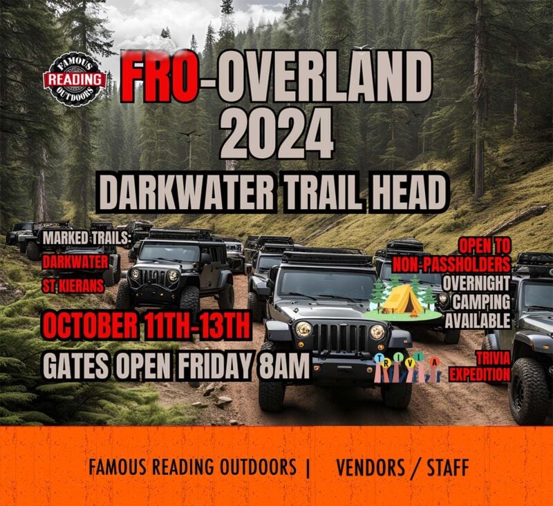 FRO-Overland Vendors/Staff | October 11-13, 2024 | Darkwater Trail Head | Gates Open Friday 8am