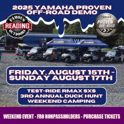 2025 Yamaha Proven Off-Road Demo | Fri, Aug 15th thru Sun, Aug 17th | FRO NonPassholders