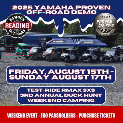 2025 Yamaha Proven Off-Road Demo | Fri, Aug 15th thru Sun, Aug 17th | FRO Passholders