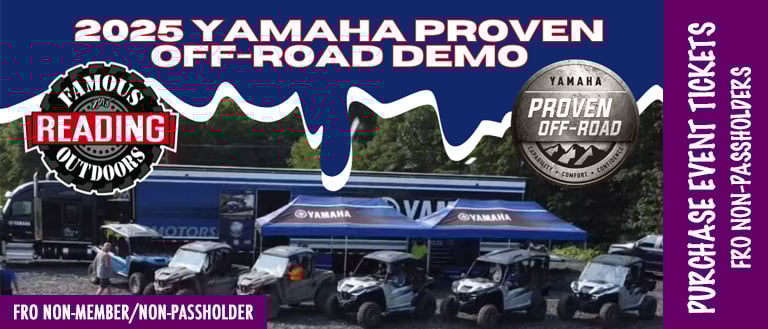 PURCHASE EVENT TICKETS - 2025 Yamaha Proven Off-Road Demo | Fri, Aug 15th thru Sun, Aug 17th | FRO NonPassholders