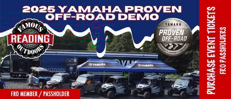 PURCHASE EVENT TICKETS - 2025 Yamaha Proven Off-Road Demo | Fri, Aug 15th thru Sun, Aug 17th | FRO Passholders