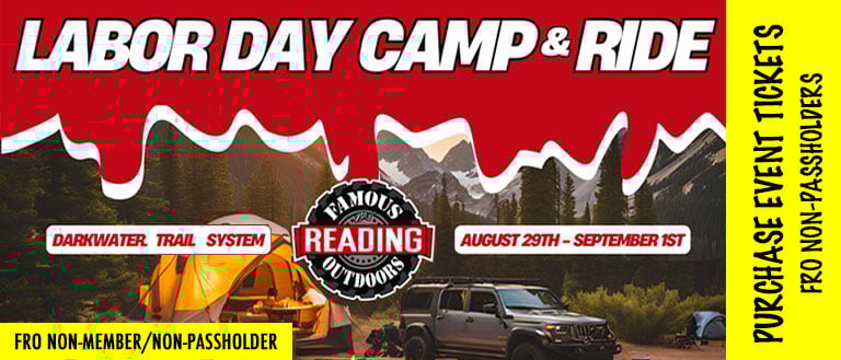 PURCHASE TICKETS - FRO NonPassholder - Labor Day Camp & Ride | August 29th to September 1st