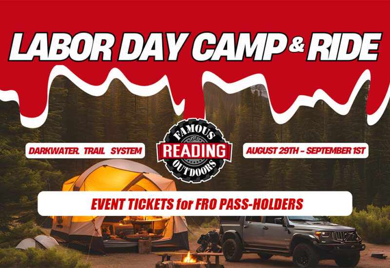 FRO Labor Day Camp & Ride Event | Event Tickets for FRO Pass-Holders / Members