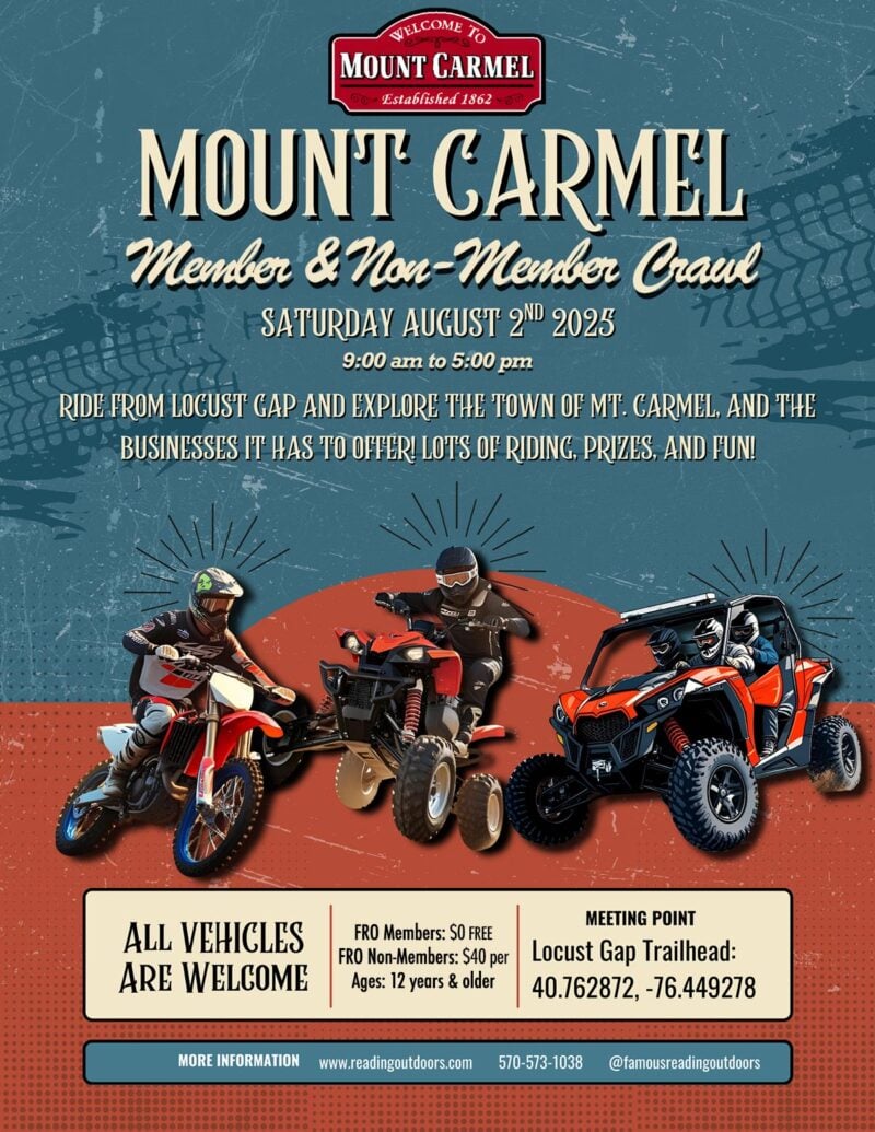 Mount Carmel Crawl | Fro Members & Non-Members | August 2, 2025 at 9am to 5pm