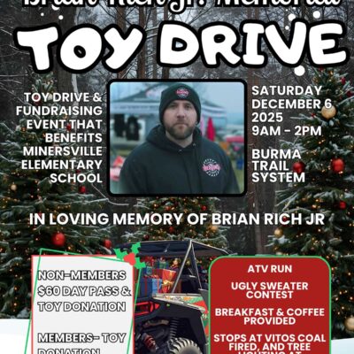 4th Annual Brian Rich Jr. Memorial Toy Drive | Saturday, Dec 6th | FRO Burma Trials